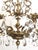 Antique Shimmering Sumptuous Stately Brass Cut Lead Glass Crystal Chandelier For Sale - Image 4 of 11
