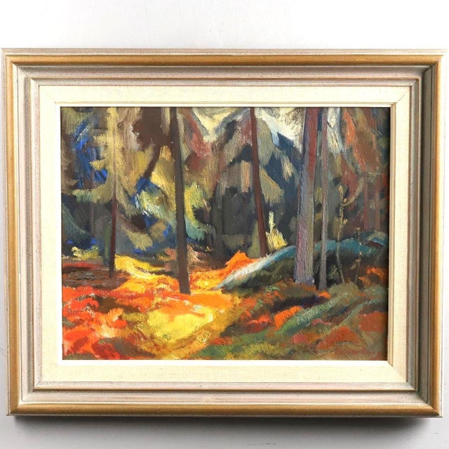 Frans Berg, Pine Forest, 1950s, Oil on Canvas, Framed For Sale - Image 18 of 18