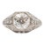 Ladies Antique Art Deco 1.71CT Gia Filigreed Diamond Engagement Ring Size 6 For Sale