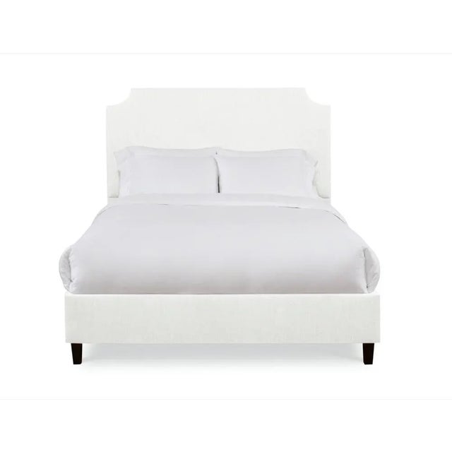 Casa Cosima Reagan Full/Double Bedframe, Ivory Linen For Sale - Image 4 of 4