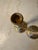 1950s Vintage Solid Brass Taper Candlesticks 9.25” Tall - 4” Scalloped Bases - Pair For Sale - Image 5 of 11