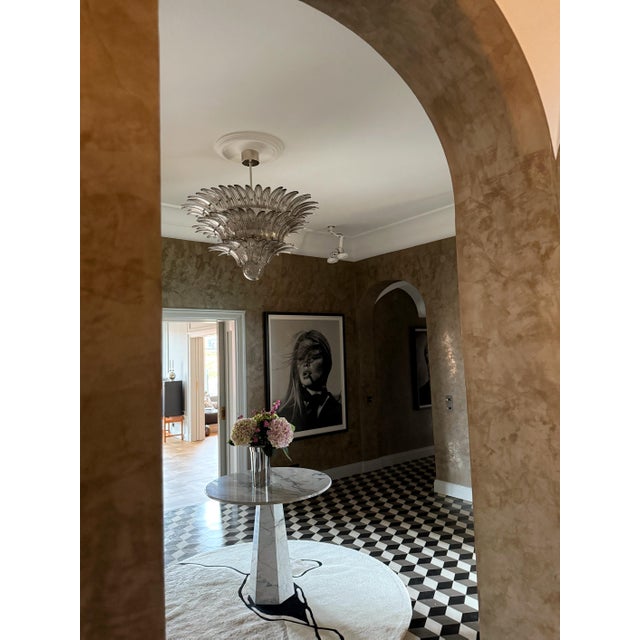 Murano Chandeliers with Feather Prisms, 2010, Set of 2 For Sale - Image 8 of 10