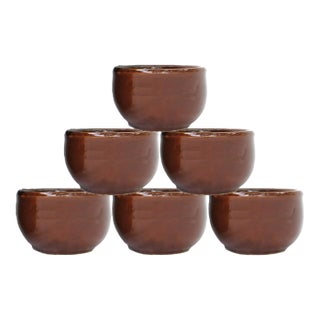 1940s Watt Pottery Oven Ware Bowls, Set of 6 For Sale