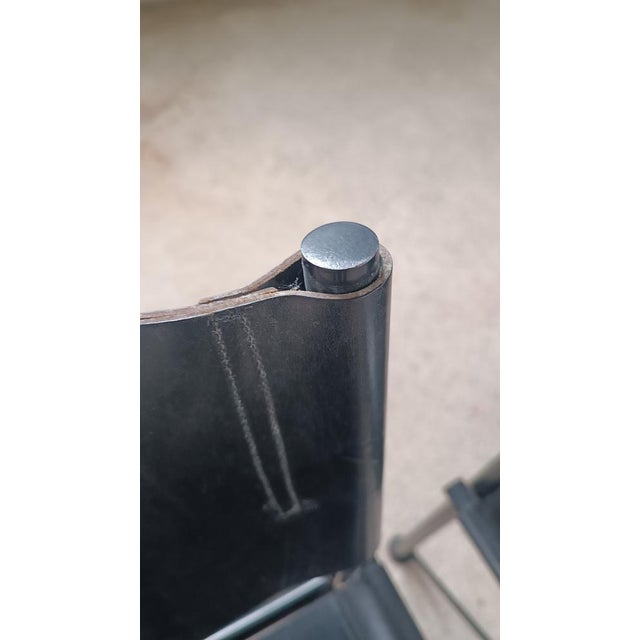 Leather Chairs by Arnold Merckx for Metaform, 1980s, Set of 4 For Sale - Image 10 of 14