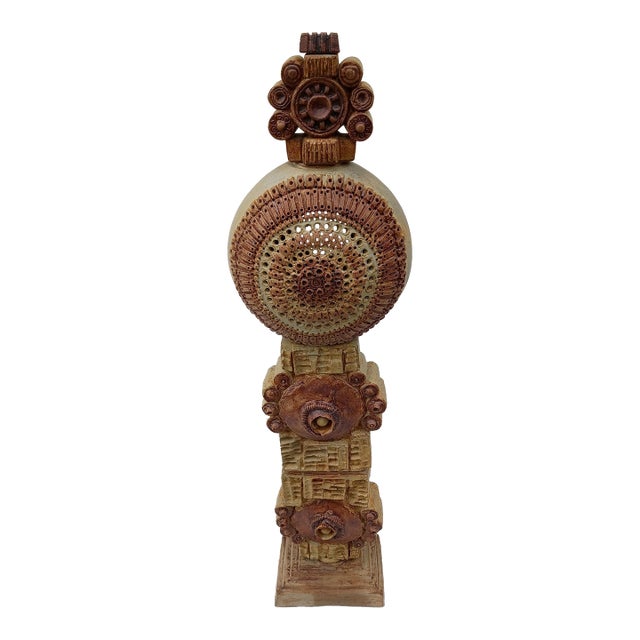 1970s Bernard Rooke Totem Floor Lamp Base For Sale