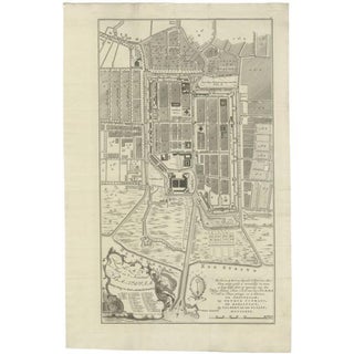 Antique Map of Batavia, 1780s For Sale