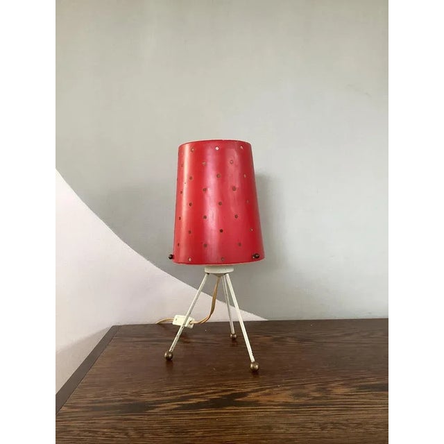 Copper Small Dutch Table Lamp, 1950 For Sale - Image 8 of 8