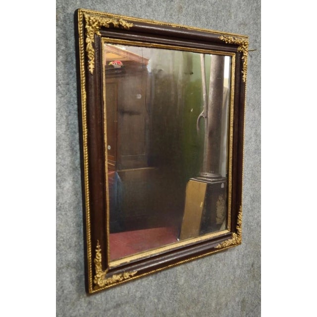 Antique Mirror in Carved and Gilded Wood For Sale - Image 3 of 7