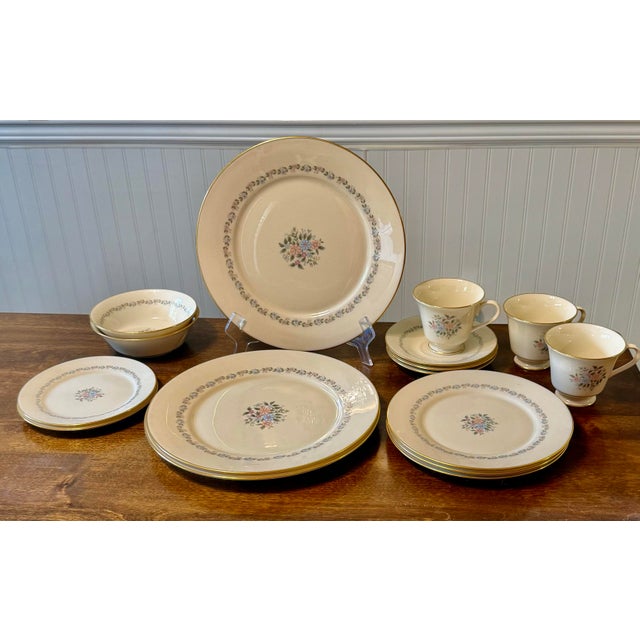 Ivory 1980s Lenox Christie Fine China - 16 pcs For Sale - Image 8 of 12