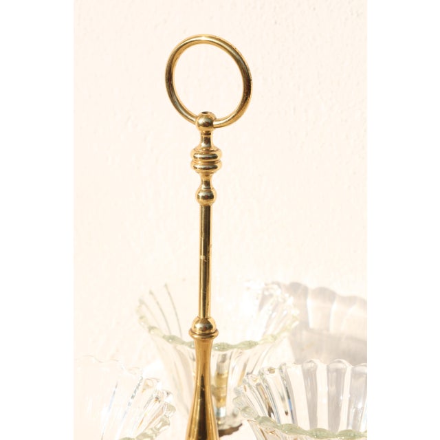 Transparent 1940s Large Size Art Decò Murano Glass Table Lamp For Sale - Image 8 of 13