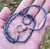 2020s Blue Sparkling Raw Diamond Nugget Beaded Necklace Diamond Clasp For Sale - Image 5 of 11