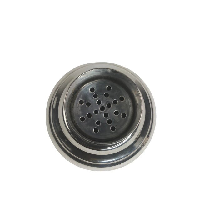 Metal Vintage French St. Louis Crystal and Silver Plate Cocktail Shaker For Sale - Image 7 of 8