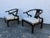 Hollywood Regency Ming Style Painted Black Lounge Side Chairs a Pair 6359 For Sale - Image 11 of 15
