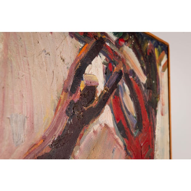 People Resting by a Tree, 1983, Oil on Canvas For Sale - Image 10 of 12