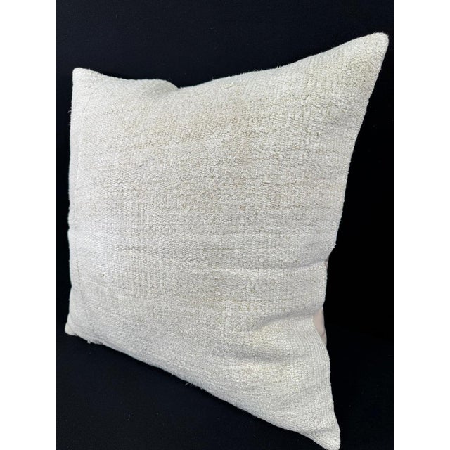 Turkish Hemp Pillow Cushion Natural Beige Pillow Cushion Cover 24"x24" #30371 Enhance your home decor with our Kilim...