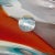Red Vintage Murano Abstract Multi-Color Red Teal Tree Trunk Italian Art Glass Flower Vase With Original Label For Sale - Image 8 of 10