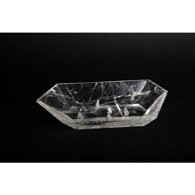 Rock Crystal Facetted Vide Poche For Sale - Image 4 of 6