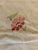 Traditional Vintage Cretan Hand Embroidered Cross Stitch Floral Tablecloth Tan- Ecru Autumnal Linen For Sale - Image 3 of 12