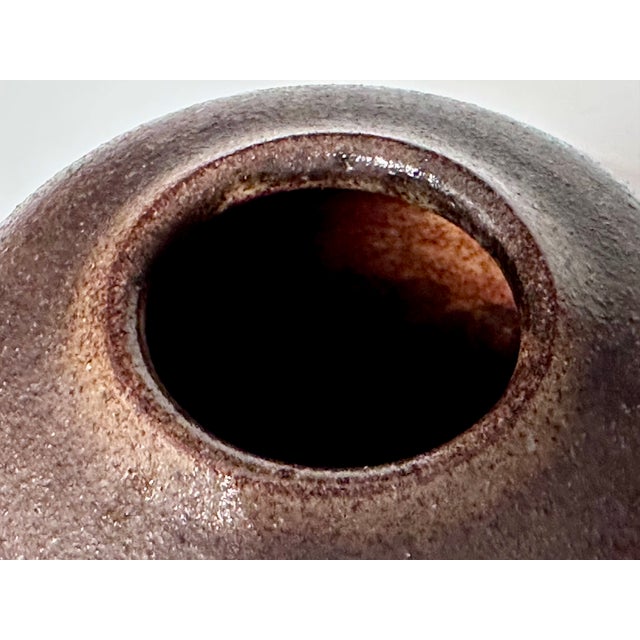 Sculptural Studio Ceramic Vase with Lava Glaze from Helma Klett, Germany, 1960s For Sale - Image 4 of 10