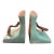 Vintage 1949 Roseville Pottery Ming Tree Bookends Shape 559 Turquoise - A Pair For Sale
