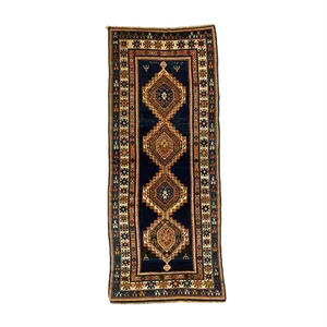 Antique Caucasian Kazak Rug 310x130 cm, 1910s