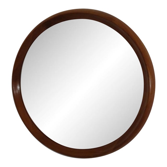 Large Danish Teak Mirror by Bernhard Pedersen for Viby, 1960s For Sale
