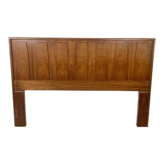 Mid-Century Modern Walnut Headboard, Queen For Sale