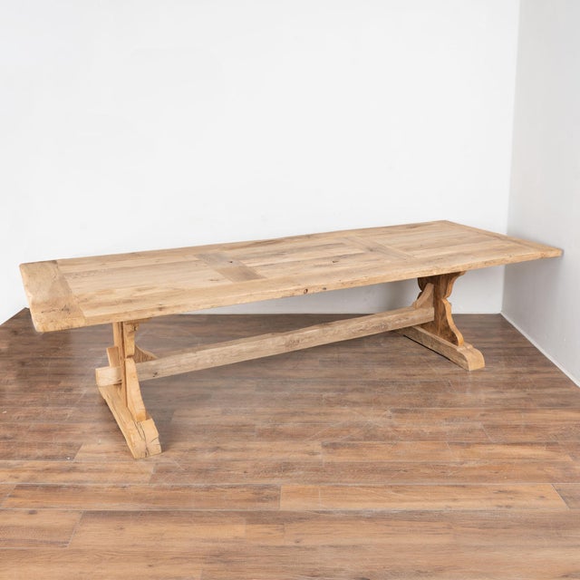 Large Bleached French Oak Dining Table For Sale - Image 13 of 13