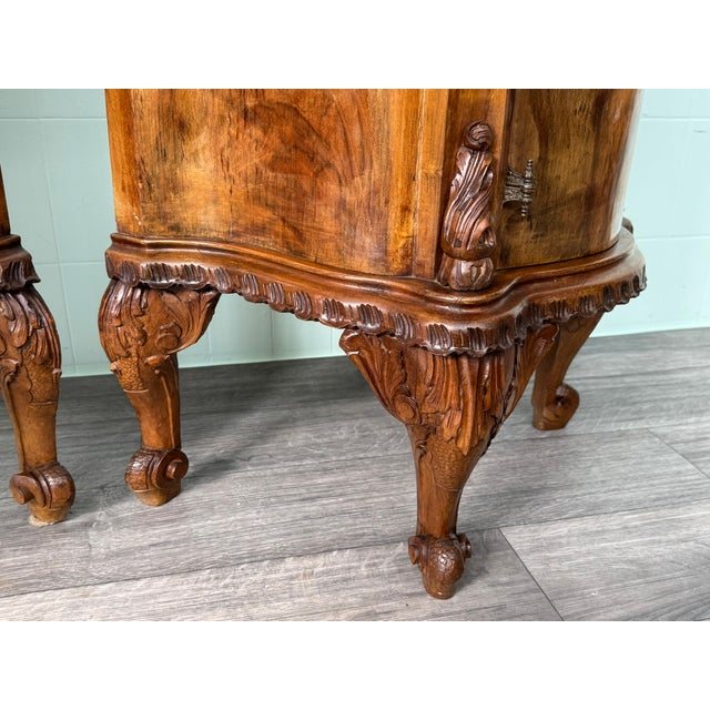 Walnut Bedside Tables, 1930s, Set of 2 For Sale - Image 13 of 18