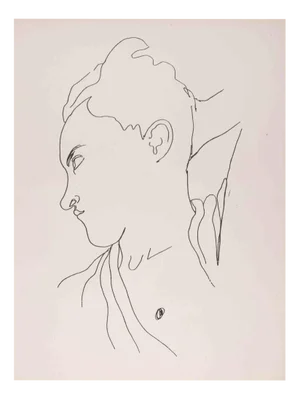 Jean Cocteau, Portrait de Jean Desbordes, Lithograph, 1929