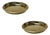 Rl 01 Coasters with Rounded Edge in Polished Brass by Caspal, Set of 2 For Sale