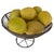 19th Century 19thc Wire Basket W/ Alabaster Nine Lemons For Sale - Image 5 of 10