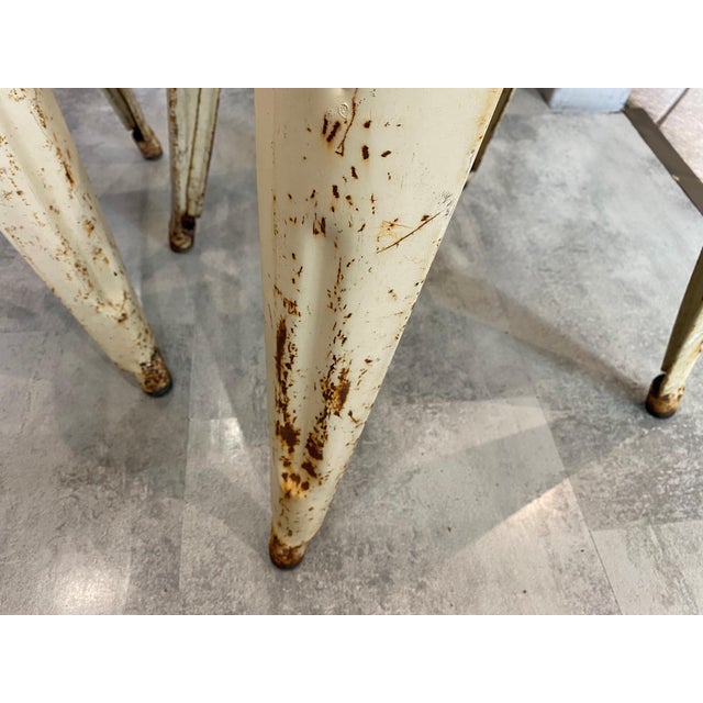 1950s Industrial Metal Stools by Xavier Pauchard for Tolix, 1950s, Set of 2 For Sale - Image 5 of 15
