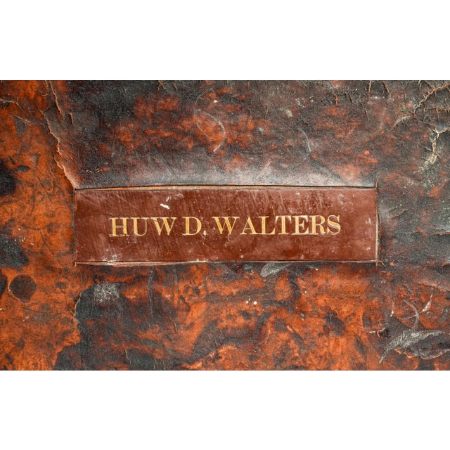 Stately Antique English Leather Ammunition Case 19th Century Wood Stand For Sale - Image 13 of 18
