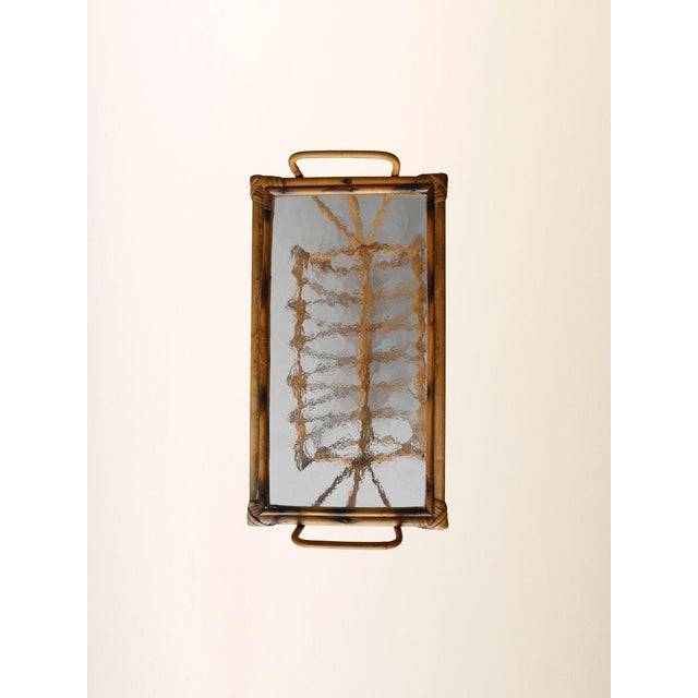 Wood Swedish Bamboo Magazine Holder, 1960s For Sale - Image 7 of 8