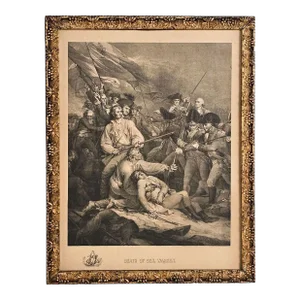 "Death of Gen. Warren", Hand-Tinted Engraving, England Circa 1860