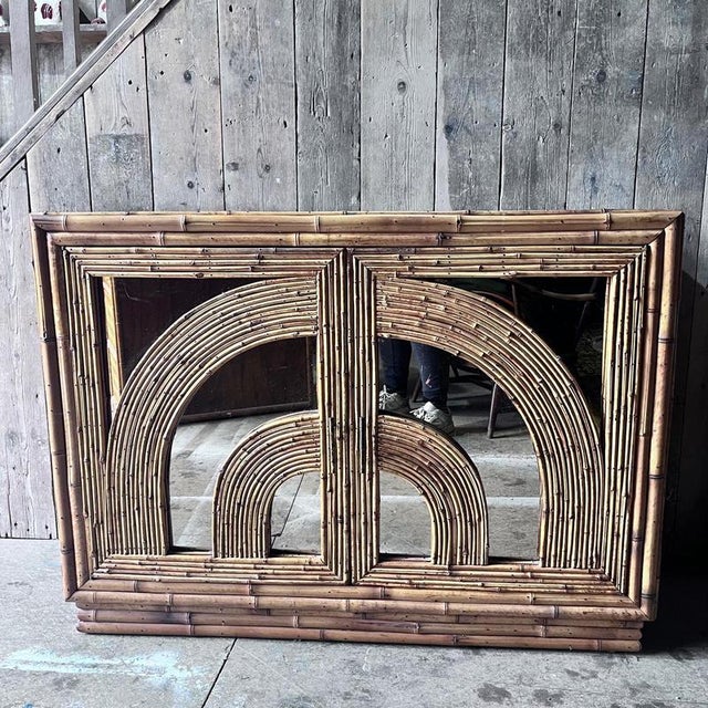 Vintage Bamboo Cabinet from Vivai Del Sud For Sale - Image 10 of 10