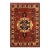 Tribal Kargahi 1980's Rust/Gold Wool Rug - 7'1'' X 9'10'' For Sale
