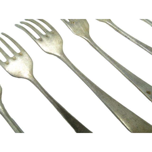 Art Deco Forks from Hefra, Poland, 1960s, Set of 7 For Sale - Image 11 of 13