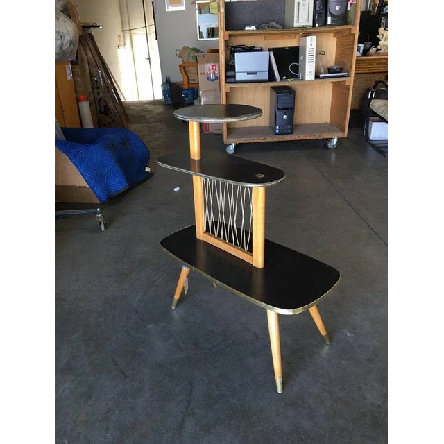 Wood 1950s Three-Tier Midcentury String Art Center Side Tables - Set of 3 For Sale - Image 7 of 11