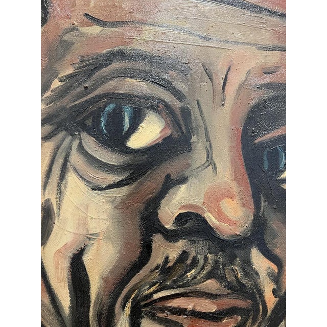 William Goliasch, L'Homme et Le Chat, Oil on Canvas, 1970s, Framed For Sale - Image 4 of 14