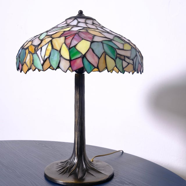 Tiffany-Style Table Lamp, Italy, 1990s For Sale - Image 6 of 18