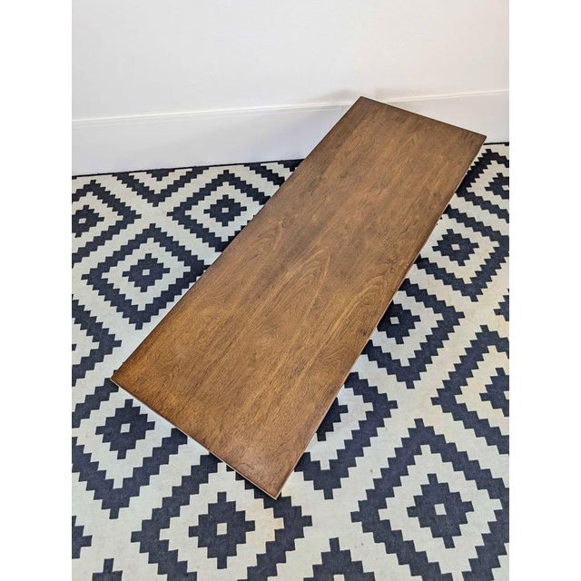 1960s Iconic Brasilia / Emphasis Collection Rectangular Coffee Table Attributed to Broyhill For Sale - Image 5 of 7