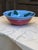 2000 - 2009 Gail Pittman Signed Blue Garden Extra-Large Serving Bowl Hand Painted 2004 For Sale - Image 5 of 9