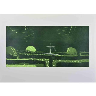 Edolo Masci, Garden, Etching, 1980s For Sale