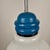 Mid-Century Modern Italian Blue D Bulb Pendant Light, 1970s For Sale - Image 4 of 8