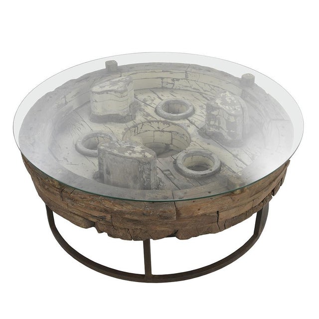 Industrial Industrial Coffee Table, 1920s For Sale - Image 3 of 5