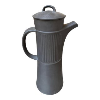 Late 20th Century Dansk Flamestone Stoneware Coffee Pot by Jens Quistgaard For Sale