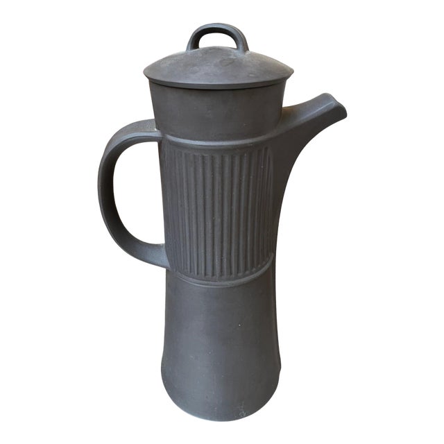 Late 20th Century Dansk Flamestone Stoneware Coffee Pot by Jens Quistgaard For Sale