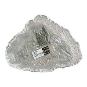 Vintage Mikasa Angel Music Etched Frosted & Clear Glass Sweet Dish, Made in Germany